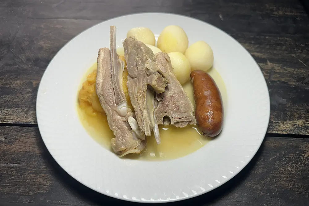 Norwegian Christmas food - Pinnekjøtt