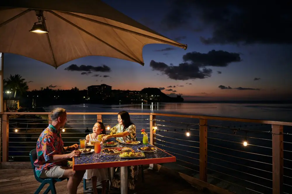 Dining at the resort