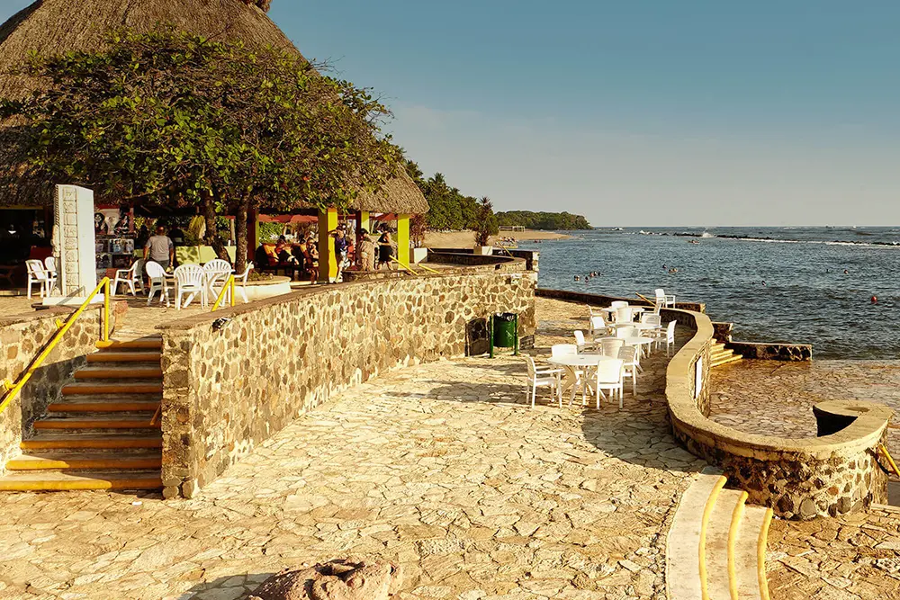 Hotel's bar by the beach