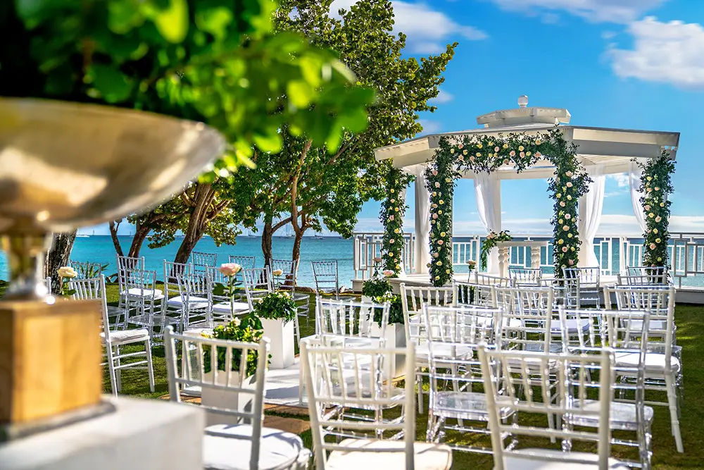 Wedding ceremony at the resort