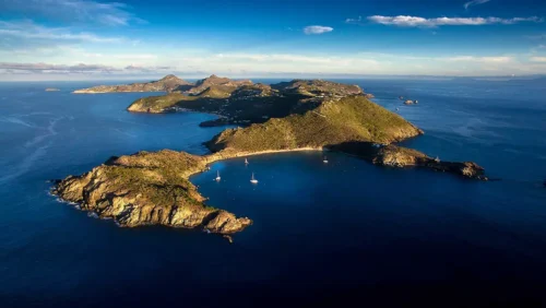 Aerial view of the St. Barts